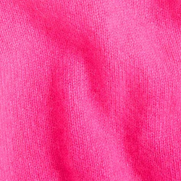 NWT 100% Cashmere V-Neck Pink Flame Sweater L - Picture 6 of 6